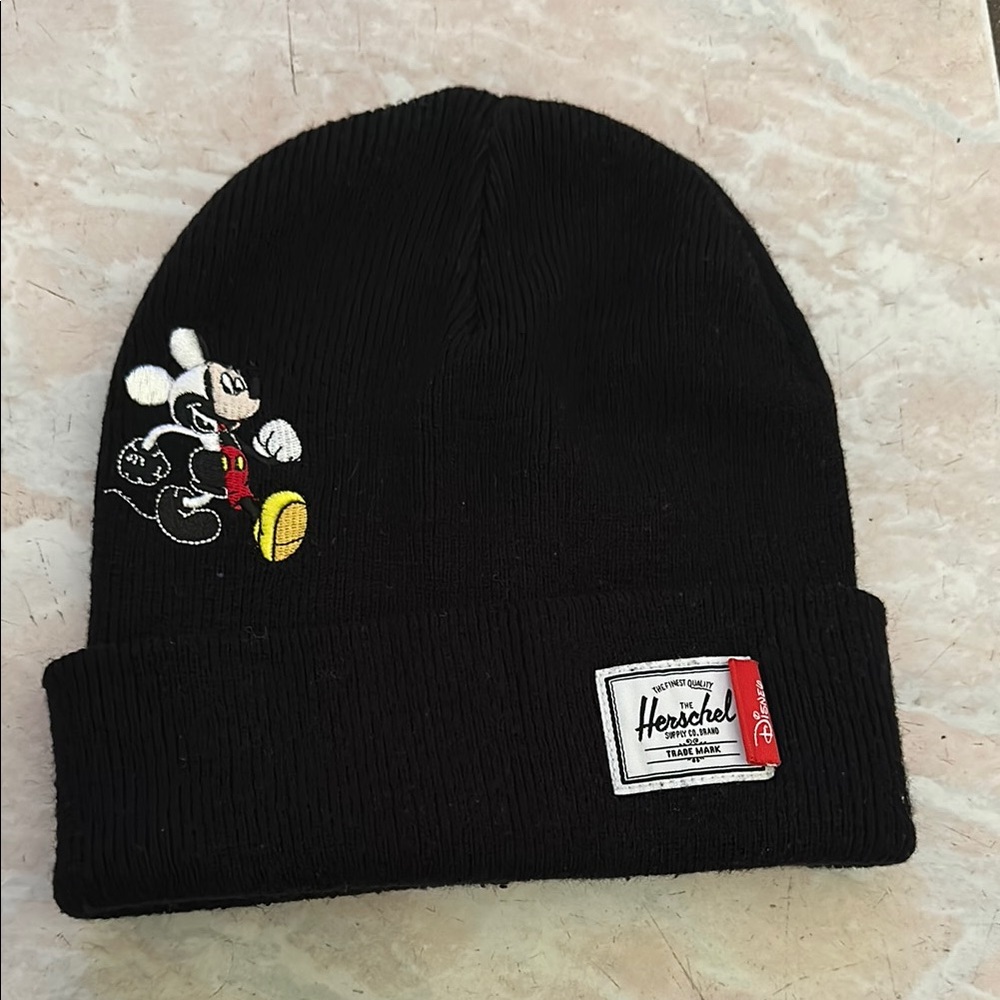 Herschel Supply Company x Disney Black Mickey Mouse Knit Beanie